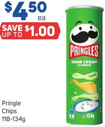 Foodland Pringle Chips 118-134g offer