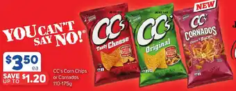 Foodland CC's Corn Chips or Cornados 110-175g offer