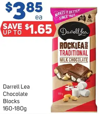 Foodland Darrell Lea Chocolate Blocks 160-180g offer