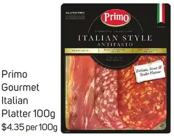 Foodland Primo Gourmet Italian Platter 100g offer