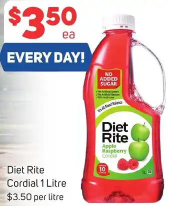 Foodland Diet Rite Cordial 1 Litre offer