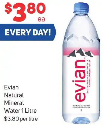 Foodland Evian Natural Mineral Water 1 Litre offer