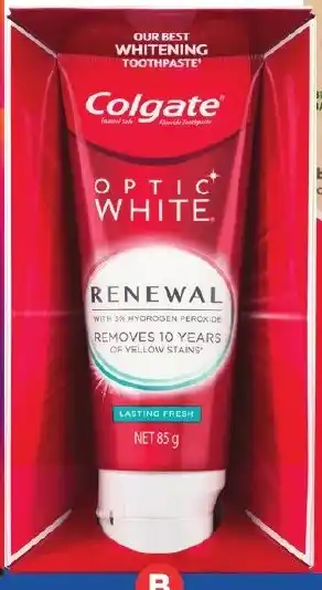 Foodland Colgate Optic White Renewal Toothpaste 85g offer