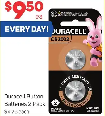 Foodland Duracell Button Batteries 2 Pack offer