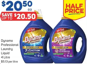 Foodland Dynamo Professional Laundry Liquid 4 Litre offer