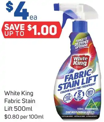 Foodland White King Fabric Stain Lift 500ml offer