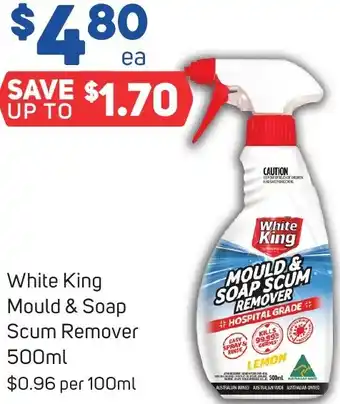 Foodland White King Mould & Soap Scum Remover 500ml offer