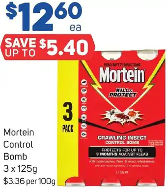 Foodland Mortein Control Bomb 3 x 125g offer