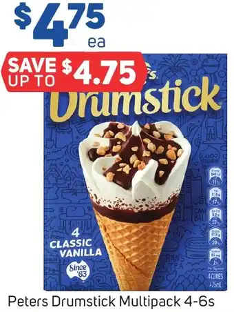 Foodland Peters Drumstick Multipack 4-6s offer