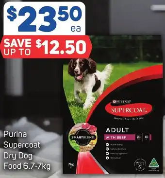 Foodland Purina Supercoat Dry Dog Food 6.7-7kg offer