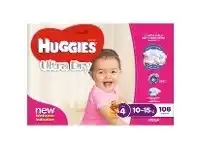 Huggies Nappies Mega -Toddler Girl Size 4 108 Pack