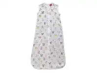 Baby Bunting Plum Cotton Muslin Sleeping Bag 0.5 Tog Animal Faces 3-12 Months offer