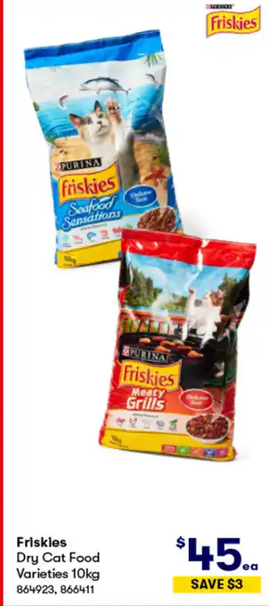 BIG W Friskies Dry Cat Food Varieties 10kg offer