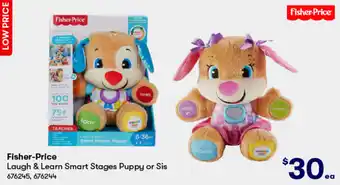 BIG W Fisher-Price Laugh & Learn Smart Stages Puppy or Sis offer