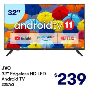BIG W JVC 32" Edgeless HD LED Android TV offer