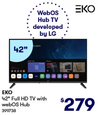 BIG W ΕΚΟ 42" Full HD TV with webOS Hub offer