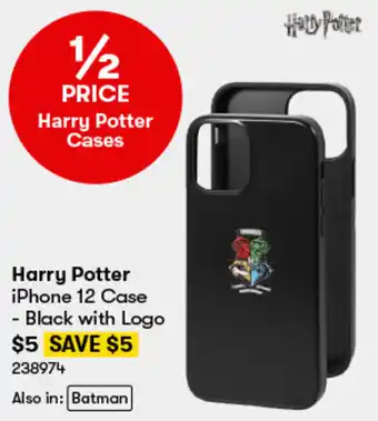 BIG W Harry Potter iPhone 12 Case - Black with Logo offer