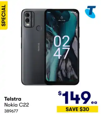 BIG W Telstra Nokia C22 offer