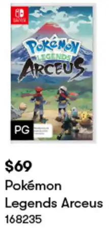 BIG W Pokémon Legends Arceus offer
