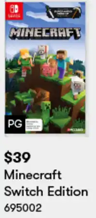BIG W Minecraft Switch Edition offer