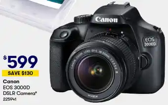 BIG W Canon EOS 3000D DSLR Camera offer