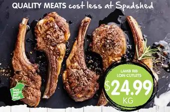 Spudshed LAMB RIB LOIN CUTLETS offer