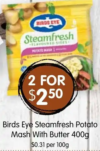 Spudshed Birds Eye Steamfresh Potato Mash With Butter 400g offer