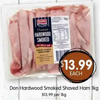 Spudshed Don Hardwood Smoked Shaved Ham 1kg offer
