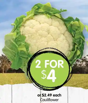 Spudshed Cauliflower offer