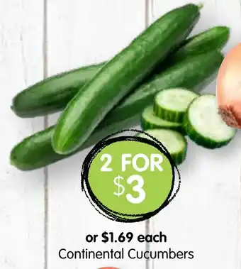 Spudshed Continental Cucumbers offer