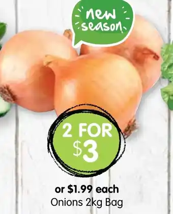 Spudshed Onions 2kg Bag offer