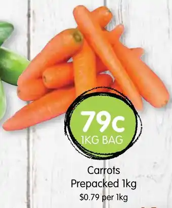 Spudshed Carrots Prepacked 1kg offer