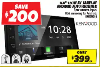 Autobarn 6.8" 180W AV CARPLAY ANDROID AUTO RECEIVER offer