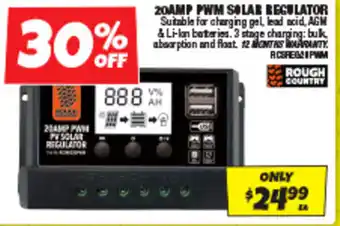 Autobarn 20AMP PWM SOLAR REGULATOR offer