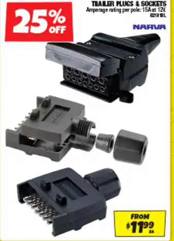 Autobarn TRAILER PLUGS & SOCKETS offer