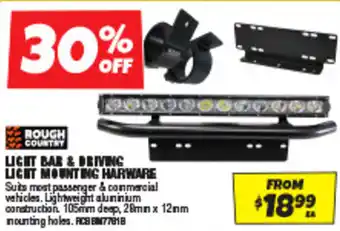 Autobarn LIGHT BAR & DRIVING LIGHT MOUNTING HARWARE offer