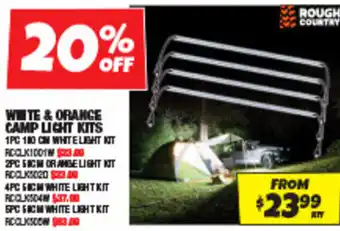 Autobarn WHITE & ORANGE CAMP LIGHT KITS offer