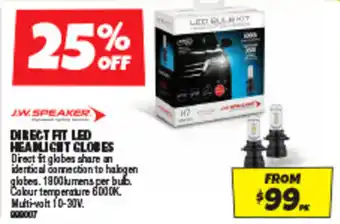 Autobarn DIRECT FIT LED HEADLIGHT GLOBES offer