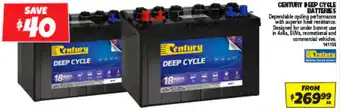 Autobarn CENTURY DEEP CYCLE BATTERIES offer