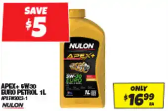 Autobarn APEX+ 5W30 EURO PETROL 1L offer