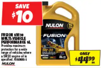 Autobarn FUSION 5W30 MULTI-VEHICLE PERFORMANCE 5L offer