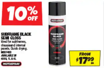 Autobarn SUBFRAME BLACK SEMI GLOSS offer