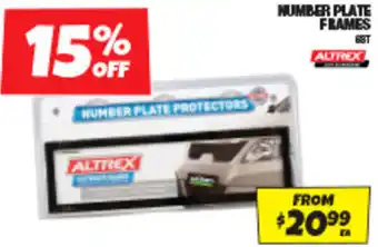 Autobarn NUMBER PLATE FRAMES offer