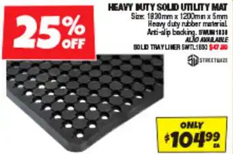 Autobarn HEAVY DUTY SOLID UTILITY MAT offer