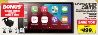 Autobarn 6.8" AV HEAD UNIT WITH APPLE CARPLAY & ANDROID AUTO offer