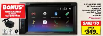 Autobarn 6.2" AV HEAD UNIT WITH CD & DVD PLAYBACK offer