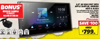Autobarn 6.8" AV HEAD UNIT WITH APPLE CARPLAY, ANDROID AUTO & ALEXA offer