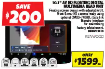 Autobarn 10.1" AV HD FLOATING DIGITAL MULTIMEDIA HEAD UNIT offer