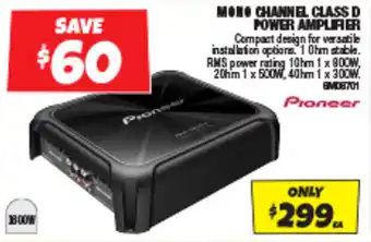 Autobarn MONO CHANNEL CLASS D POWER AMPLIFIER offer