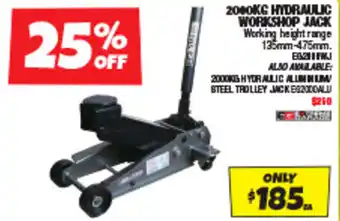 Autobarn 200KG HYDRAULIC WORKSHOP JACK offer